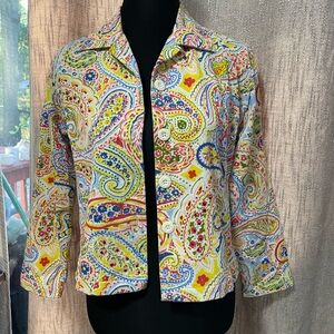 Colorful Paisley Women's Blazer